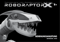 Bedienungsanleitung WowWee Roboraptor X
