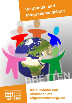 Broschüre - Integrationsangebote in Bretten2015-07