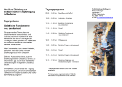 Südbayerische Chaptertagung