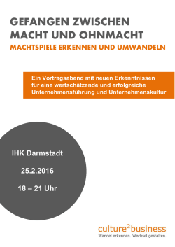 GEFANGEN ZWISCHEN MACHT UND OHNMACHT