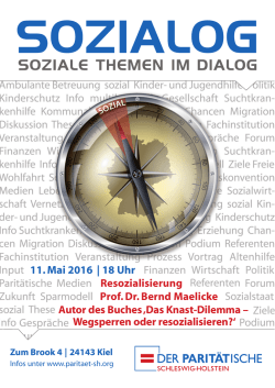 Veranstaltungshinweis 11.05.2016, Kiel