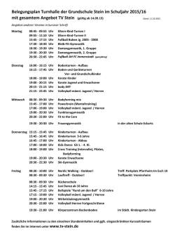 Hallenbelegung - TV