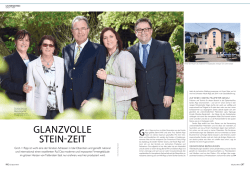 GLANZVOLLE STEIN-ZEIT