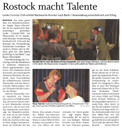 Rostock macht Talente - Lenks Comedy