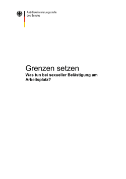 Grenzen setzen Was tun bei sexueller bel&auml;stigung am Arbeitsplatz?