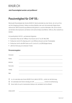 Passivmitglid werden