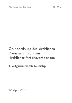 Ein Wort zuvor - Deutsche Bischofskonferenz