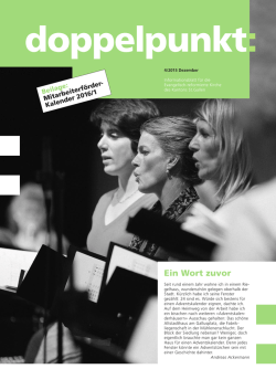 Ein Wort zuvor - ref. Kirche des Kantons St.Gallen