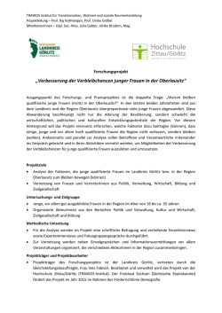 „Verbesserung der Verbleibchancen junger Frauen in der Oberlausitz“