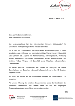 Gruppenanfrage-Bogen - auf Liebes
