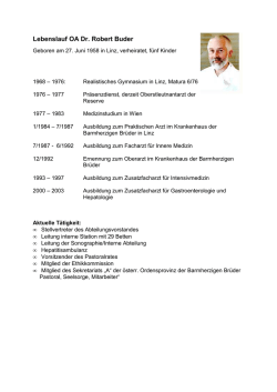Lebenslauf OA Dr. Robert Buder