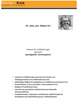 Dr. med. univ. Robert Url