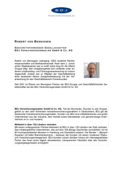 Vita Robert von Bennigsen