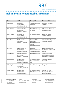 Hebammen am Robert-Bosch