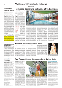 Hallenbad-Sanierung soll Mitte 2016 beginnen