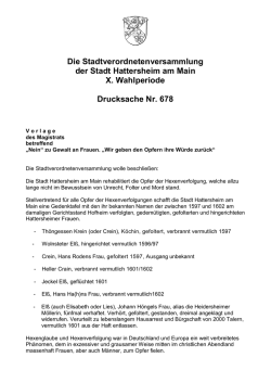 Die Stadtverordnetenversammlung der Stadt