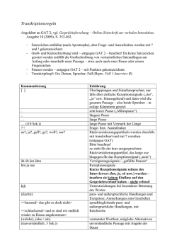 Transkriptionsregeln