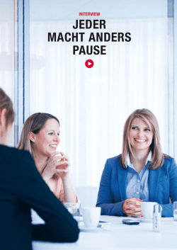 JEDER MACHT ANDERS PAUSE