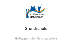 Informationen Ganztagsgrundschule