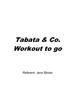 104 Tabata + Co. Workout to go