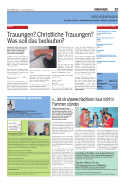 Trauungen? Christliche Trauun gen? Was soll das bedeuten?