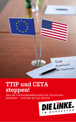 TTIP und CETA stoppen! - Die Linke. im Bundestag