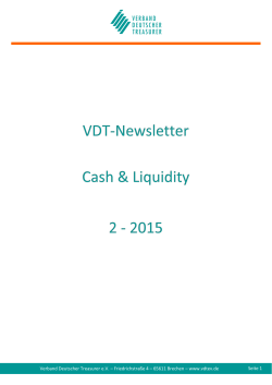 Newsletter Cash & Liquidity 2 2015