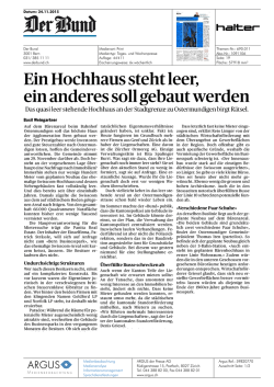 ein anderes soll gebaut werden - Zentrum B&auml;ren &ndash; Ostermundigen