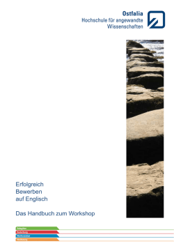 Handbuch - Bewerben auf Englisch