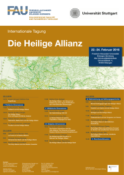 Internationale Tagung - Fachbereich Theologie