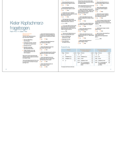 Kopfschmerzfragebogen
