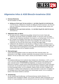 Allgemeine Infos & AGB Bless2n