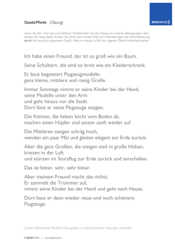 Ich habe einen Freund, der ist so gro&szlig; wie ein Baum