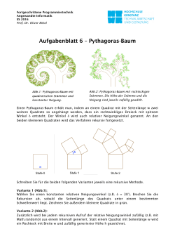 Aufgabenblatt 6 – Pythagoras-Baum