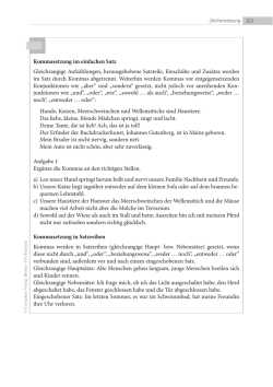DownloadInformationstexte zur Kommasetzung und Arbeitsaufgaben