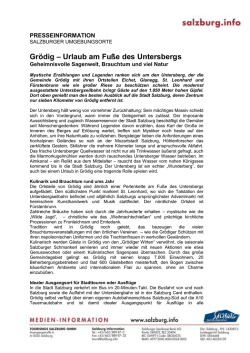 Gr&ouml;dig &ndash; Urlaub am Fu&szlig;e des Untersbergs