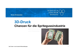 3D-Druck - Hightech Zentrum Aargau