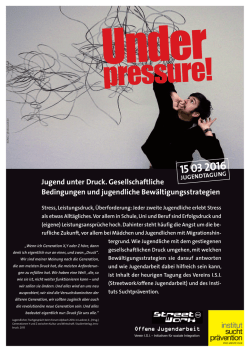 Jugend unter Druck. Gesellschaftliche Bedingungen und