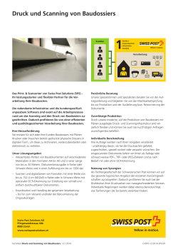 Druck und Scanning von Baudossiers