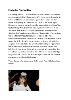 Ein toller Nachmittag