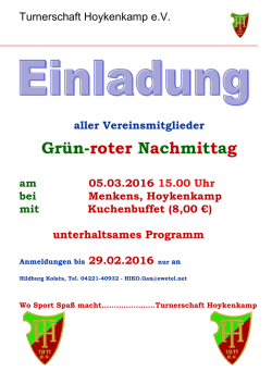 Gr&uuml;n-roter Nachmittag