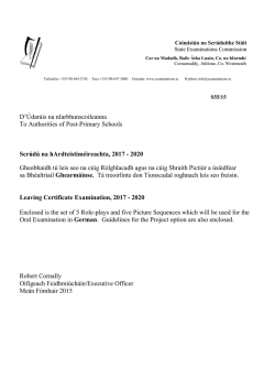 D`&Uacute;dar&aacute;is na nIarbhunscoileanna To Authorities of Post