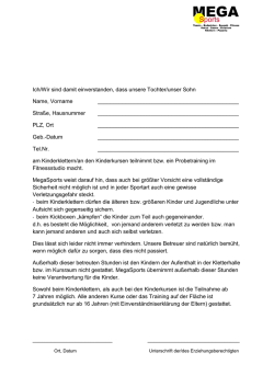 Ich/Wir sind damit einverstanden, dass unsere Tochter/unser Sohn