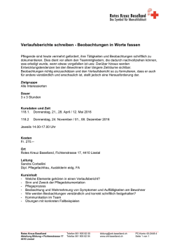 Verlaufsberichte schreiben - Beobachtungen in Worte fassen