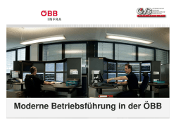 Moderne Betriebsführung in der ÖBB