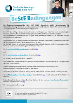 Die Stadtentw&auml;sserungsbetriebe K&ouml;ln, A&ouml;R (StEB) &uuml;bernehmen