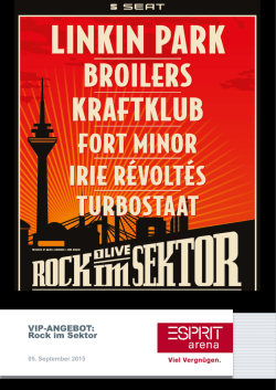 VIP-ANGEBOT: Rock im Sektor