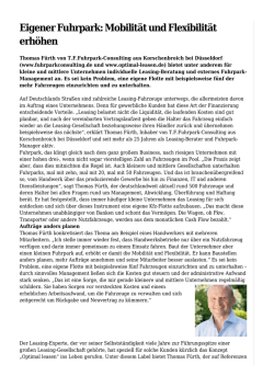 Eigener Fuhrpark: Mobilit&auml;t und Flexibilit&auml;t erh&ouml;hen