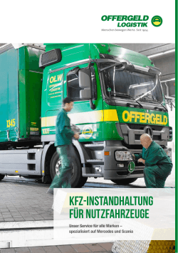 KFZ-Instandhaltung für Nutzfahrzeuge
