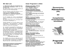 Halbjahresprogramm als